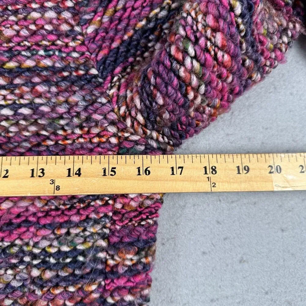 Set Urban Deluxe Knit Blazer Jacket Women’s 6 Purple Snap Front Pocket V Neck‎
